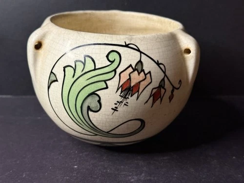 Vintage Mid Century Mcm 1950s Southwestern Roseville Persian Planter Hanging