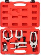 Ball Joint Separator Kit | 5 in 1 Pitman Arm Puller, Tie Rod End Tool Set, Red