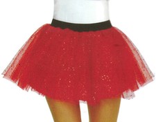 Way To Celebrate Red Glitter Tutu Halloween Womens One-size Fits Most 14 yrs