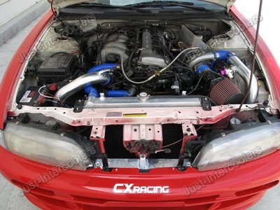 Cxracing Turbo Intercooler Pipe Tube Kit For 91-94 Nissan 240SX KA24DE Dual Cam