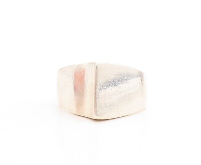 925 Sterling Silver Vintage Ring MEXICO Minimalist Pointed