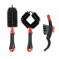 3pcs Mountain Bike Maintenances Brushes Portables Cycling Cleaning Brushes