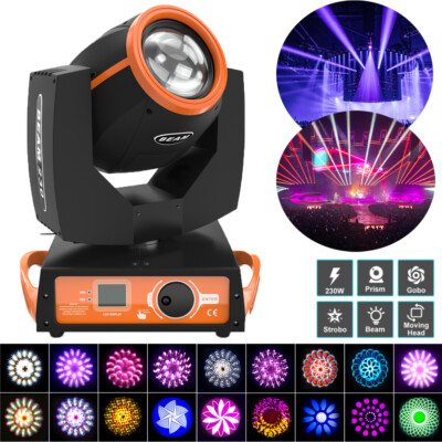 230W 7R Zoom Moving Head Beam Sharpy Strobe Stage Light 8 Prism DMX DJ Bar Party