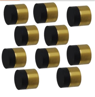Inox Baseboard Mounted Rigid Door Stop 1-3/16 in. Dia Brass DSIX08-PVD4 (10-pack