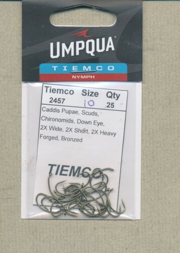 Tiemco - 2457 - nymph - size 10 - qty 25 - Afbeelding 1 van 1