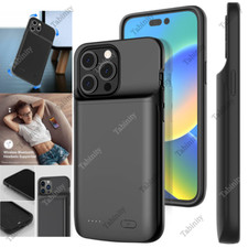 For iPhone 14 13 12 11 X External Battery Charger Case Power Bank Charging Cover