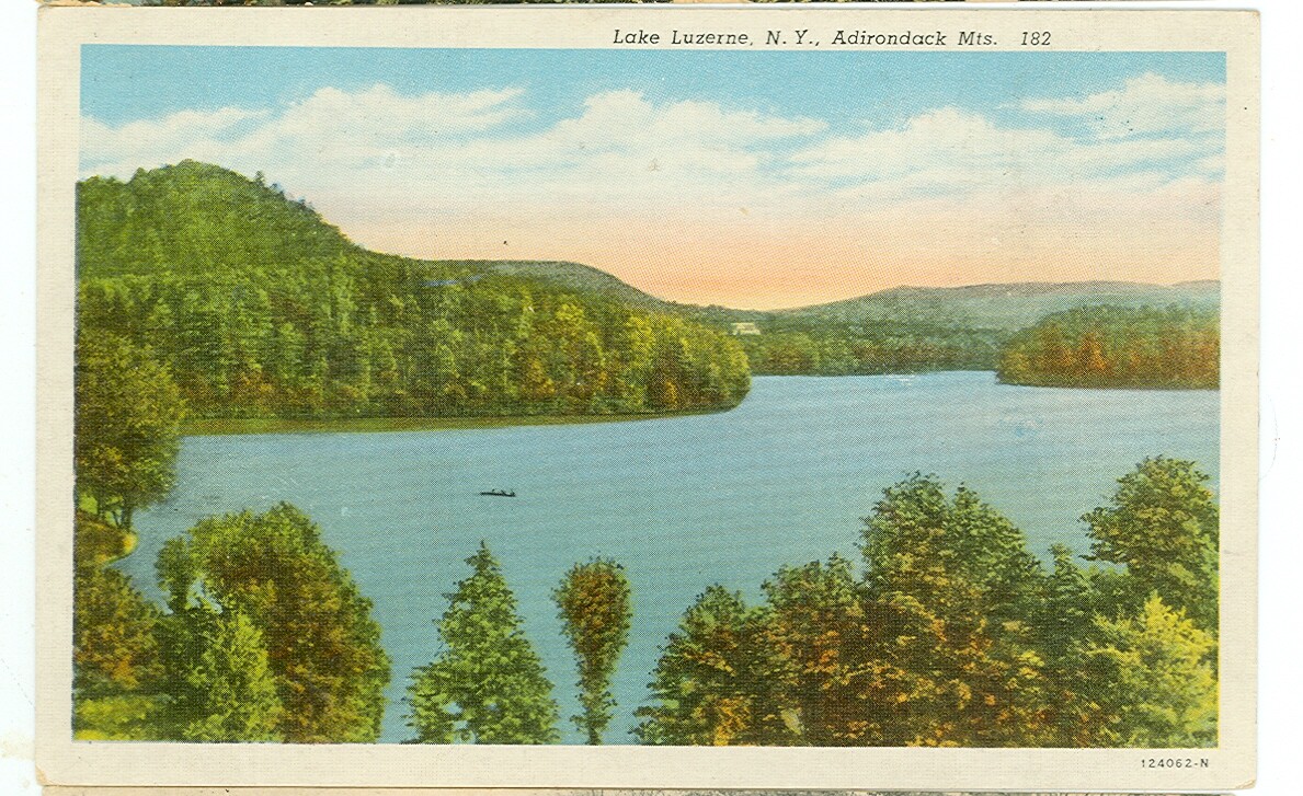 LAKE LUZERNE, NEW YORKVIEW OF LAKE182LINEN(NYL) eBay