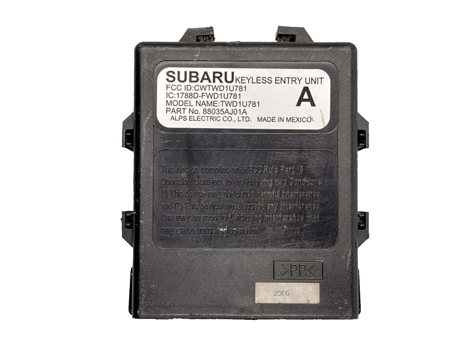 20102014 SUBARU OUTBACK LEGACY KEYLESS KEY LESS ENTRY CONTROL MODULE