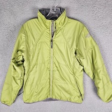 The North Face Womens Size Small Windbreaker Jacket Green Insulated Outerwear