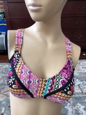 Gibson  Latimer Womens Printed Swim Bikini Top WRM 6DGPJ88M Size M New