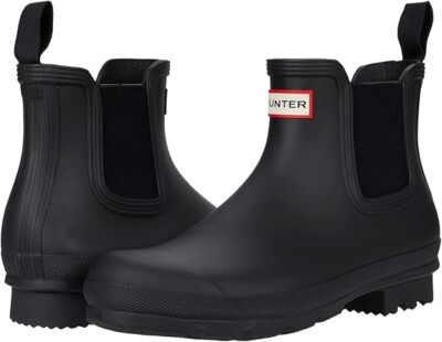 ジェッター 美品　HUNTER MENS ORIGINAL CHELSEA Hunter Men's Original Chelsea Pull On Rubber Waterproof Boots