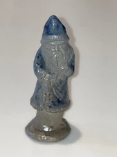 Rowe Pottery Works Cambridge WI Santa Claus Ornament Figurine EUC *unmarked*
