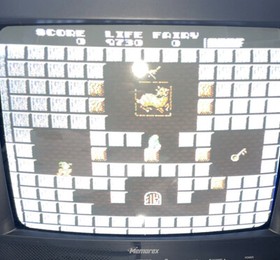 Nintendo NES Solomon&rsquo;s Key Authentic Game & Manual Cartridge 5 Screw Tecmo 1985