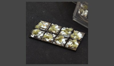 Winter Bases Square 25mm (x8) - Gamers Grass