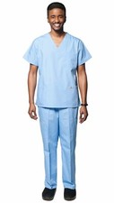 Men's Slim Cut 7 Pocket Basic Uniform Scrubs