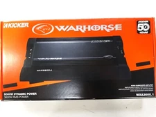 49WXA36001 - Kicker Mono Subwoofer Amplifier, 3600w x 1 @ 1 ohm, 2500w @ 2 ohm