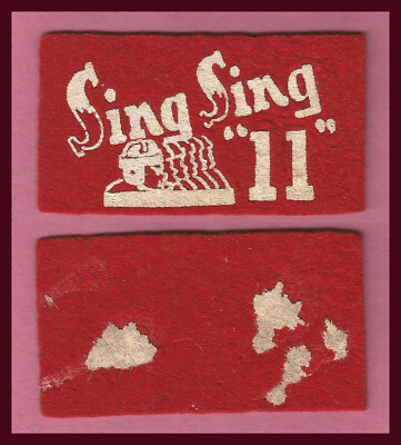 VINTAGE Sing Sing Correctional Facility Football Candy Felt 1950 s