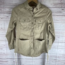 Evereve Level 99 Emme Belted Linen Utility Jacket Sz S Nwt Sandcastle