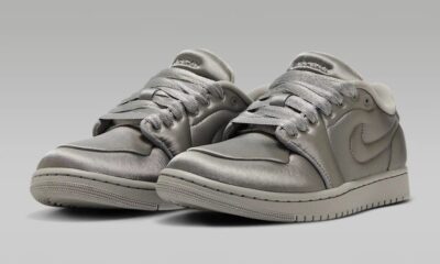 HF3969-002 Nike Air Jordan 1 Low Method of Make Satin Grey (Damen)