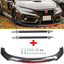 For Honda Civic 2012-20 Front Bumper Lip Spoiler Splitter Strut Rod Carbon Fiber For Honda Civic 2012-20 Front Bumper Lip Spoiler Splitter Strut Rod Carbon Fiber