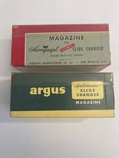 Vintage Magazine Slide Changer Argus  Airequipt in Orginal Box Lot of 2