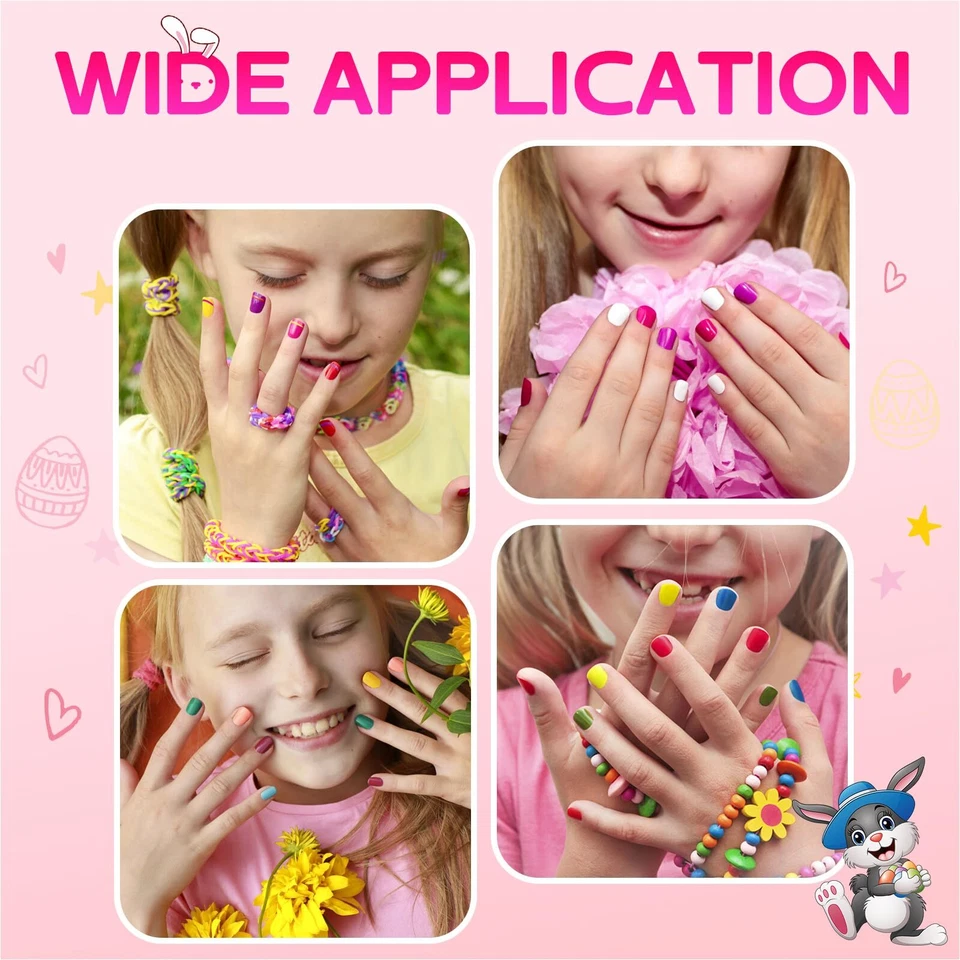 Kinder Nagellack Set 18 Farben Ungiftig Geruchlos Peel Off Aqua Kindernagella... - Bild 3 von 4