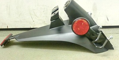 06-11 Kawasaki Ninja ZX14 R Rear Fender License Plate Holder OEM