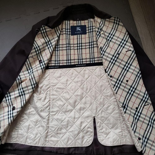 Burberry Nova Check Trenchcoat Baumwolle Braun Größe L/US:M Original
