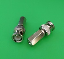  10 PCS BNC Male Twist-On Connector for RG58 - USA Seller