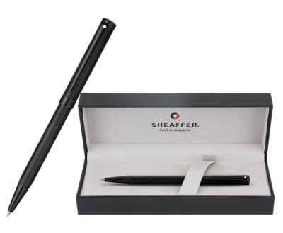 Sheaffer Intensity Engraved Polished Matte Black Ballpoint Pen & Luxury Gift Box