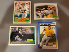 8 Card Lot Walt Weiss Rookie A's - Excellent Condition