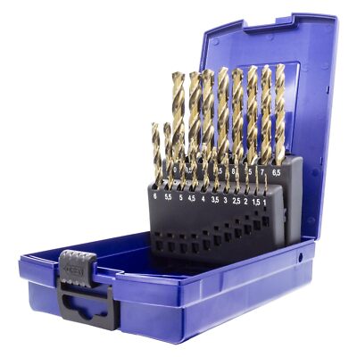 Hsse M35 Cobalt Twist Drill Bit Set 19 Pieces 110mm 0.5mm Steps Selfcentering Me