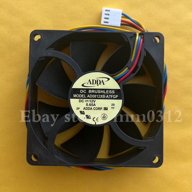 ADDA AD0812XB-A7FGP 0.65A 8025 Chassis 4-wire pwm Cooling Fan | eBay