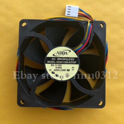 ADDA AD0812XB-A7FGP 0.65A 8025 Chassis 4-wire pwm Cooling Fan | eBay