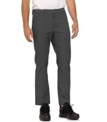 Eddie Bauer Men s Straight Fit Performance Pants- Dark Smoke - 30Wx30L