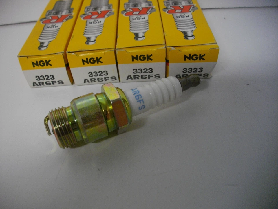 NGK 3323 / AR6FS spark plug  pack of 4 each boat marine - Image 3 of 4