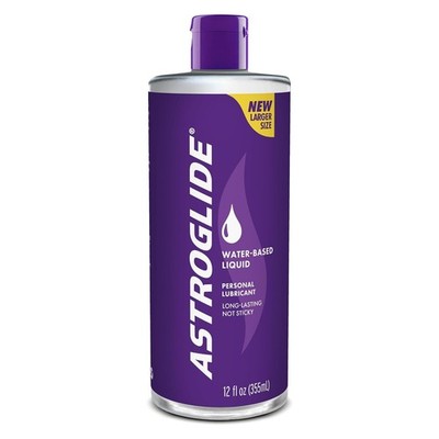 Astroglide Water Based Lube (12 Fl Oz), Liquid Personal Lubricant, for M