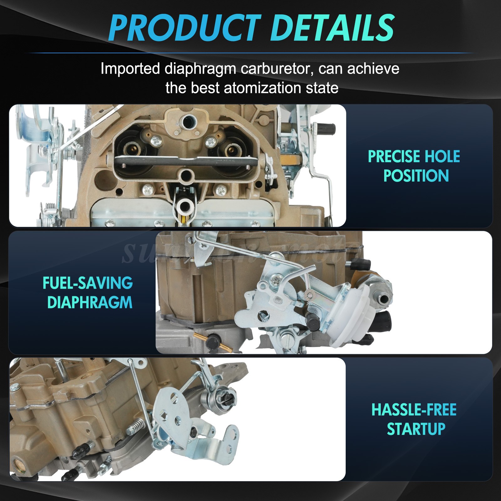 Rochester Quadrajet Carburetor 4 Barrel for Chevy GMC 327 350 396 427 454 750CFM