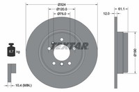 2X Textar Bremsscheibe 92058400 FüR BMW