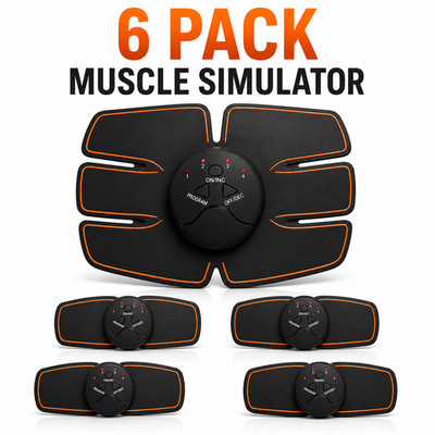 Smart EMS Abs Trainer: Electrical Muscle Stimulator for Home Body Shaping