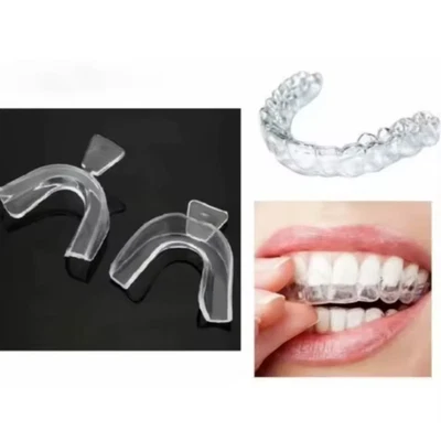 BRANDED 2pcs Teeth Whitening Mouth Trays For Bleaching Thermo Gum Shield Teeth Grinding