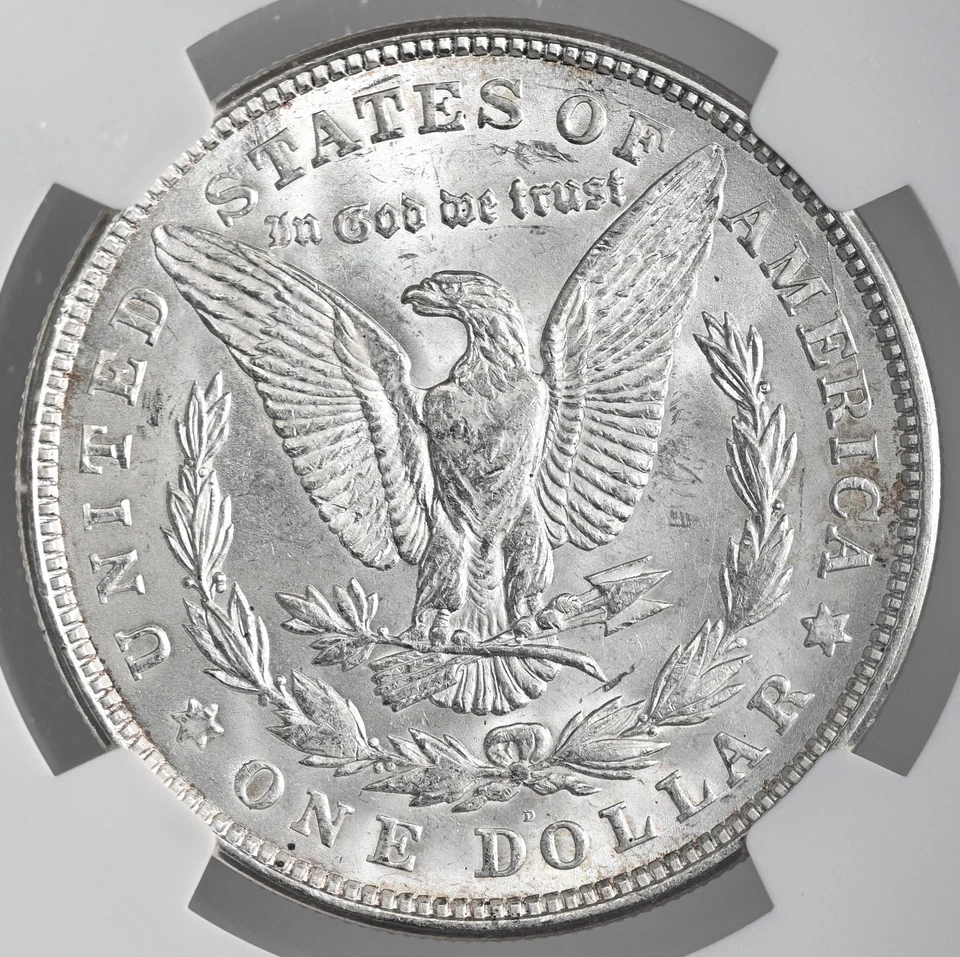 1921-D  $1 MORGAN SILVER DOLLAR  "DENVER MINT"  NGC MS64 #8675097-055 - Image 3 of 4