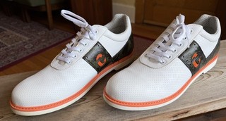 Duca Del Cosma men's golf shoes US 13 white/camo/orange excellent