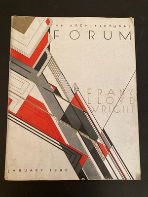 Vintage The Architectural Forum Magazine January 1948 Frank Lloyd Wright Issue