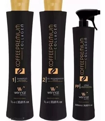 Premium Progressive Coffee Collagen/Profi 3-Schritte-Kit-Wenoz (Honma...