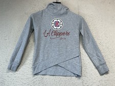 Outerstuff NBA Youth Girls Los Angeles Clippers Logo Funnel Neck Hoodie Size M