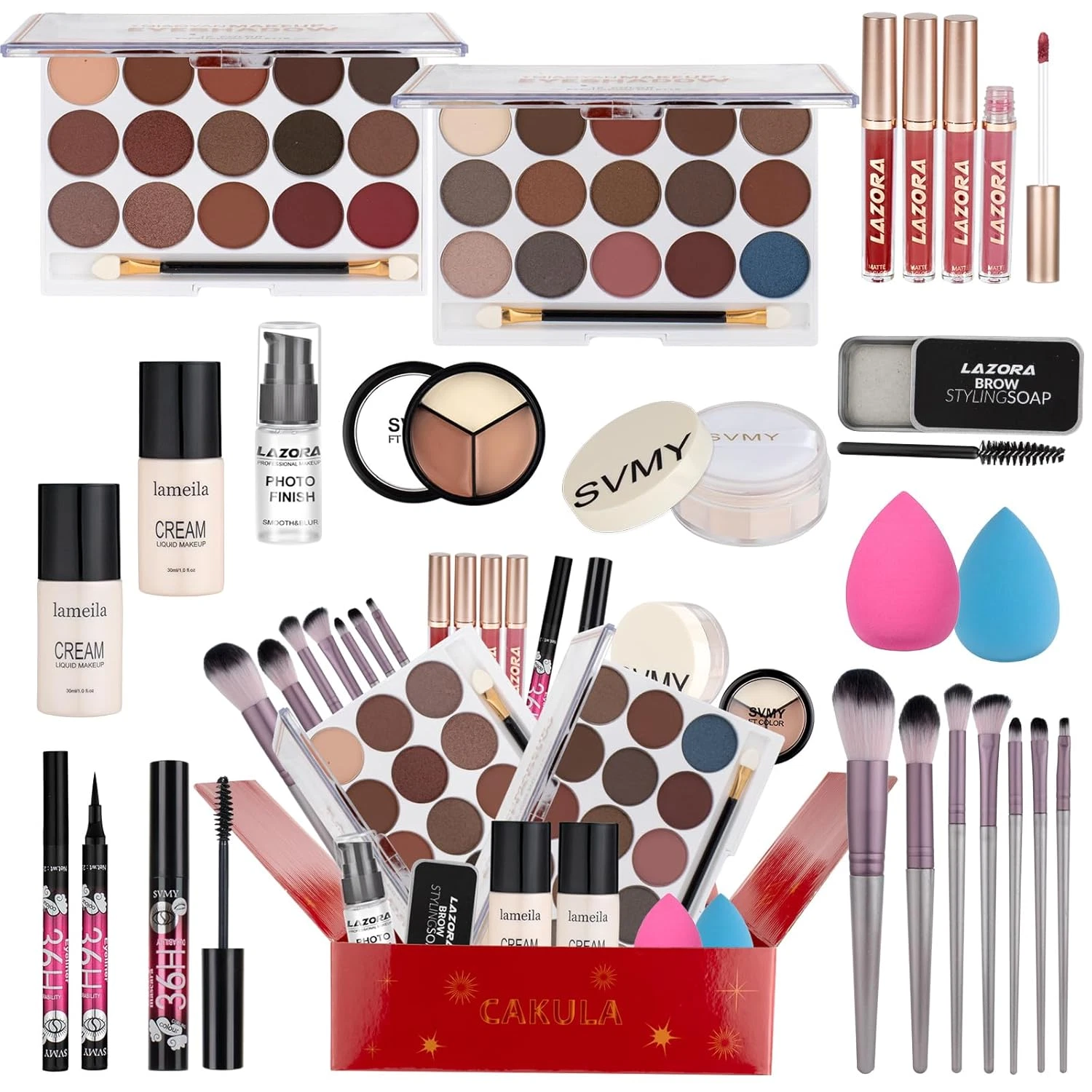 Women Full Kit Make up Kit Makeup Sets Women Includes Eyeshadow Palette Lip Glos
Opens in a new wind