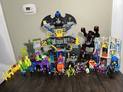Fisher Price Imaginext DC Lot: Batcave, Superman, Batman, Joker, Playsets & More