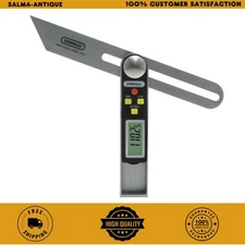 8'' Sliding Digital T-Bevel Protractor Woodworking Carpentry Measure Angles Tool