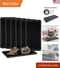 Safe  Efficient 6 Pack Glue Traps for Mice and Snakes   Family-Friendly Design